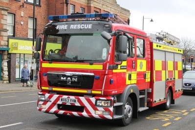 Fire crews tackled a fire at a Lincolnshire tea processing plant